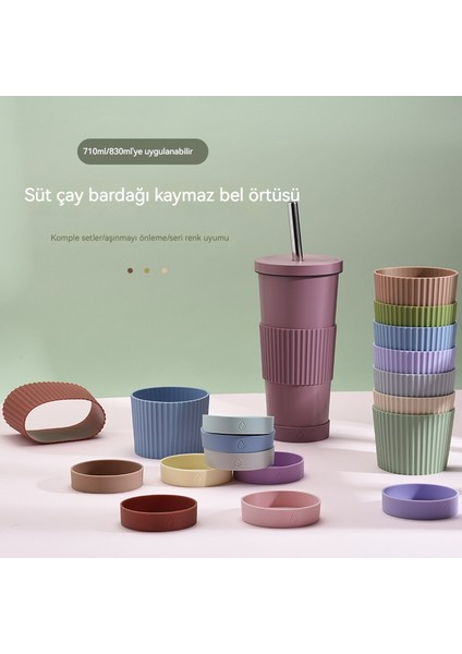 Paslanmaz Çelik Inci Süt Çay Bardağı/pipet Yalıtım Bardağı, DL068 (Yurt Dışından)