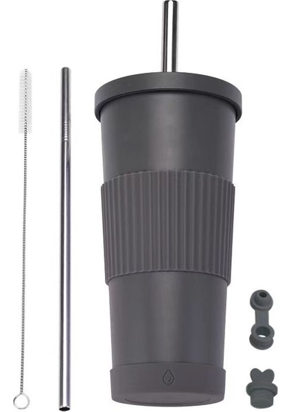 Paslanmaz Çelik Inci Süt Çay Bardağı/pipet Yalıtım Bardağı, DL068 (Yurt Dışından)