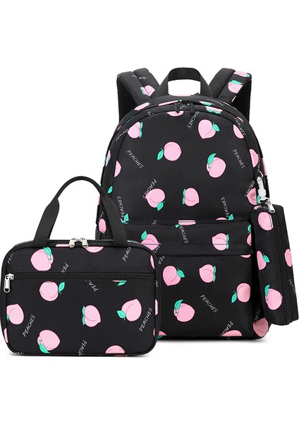 Kız Ortaokul Okul Çantası/lise Öğrencisi Büyük Kapasiteli Sırt Çantası/üniversite Öğrencisi Moda Rahat Sırt Çantası, Üç Parçalı Set D504 (Yurt Dışından)