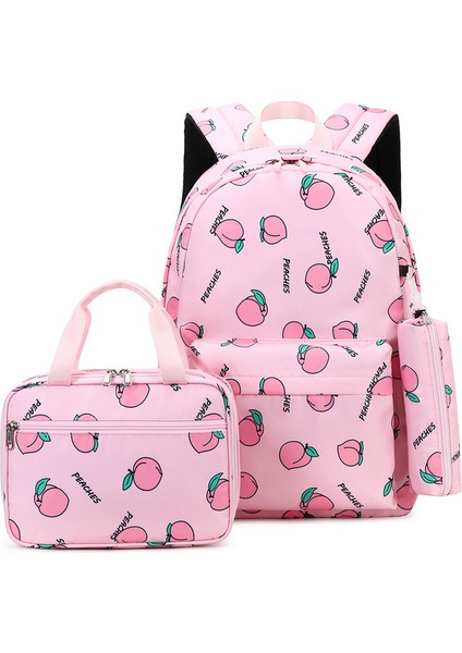 Kız Ortaokul Okul Çantası/lise Öğrencisi Büyük Kapasiteli Sırt Çantası/üniversite Öğrencisi Moda Rahat Sırt Çantası, Üç Parçalı Set D504 (Yurt Dışından)