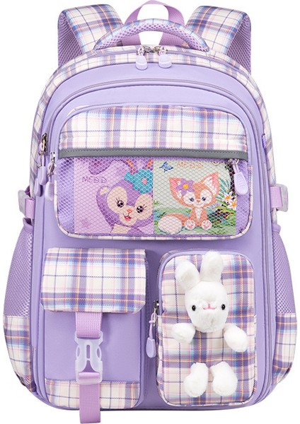 Yeni Kampüs Kız Öğrenci Okul Çantası, Ortaokul Lise Öğrencileri Için Büyük Kapasiteli Sırt Çantası (Yurt Dışından)