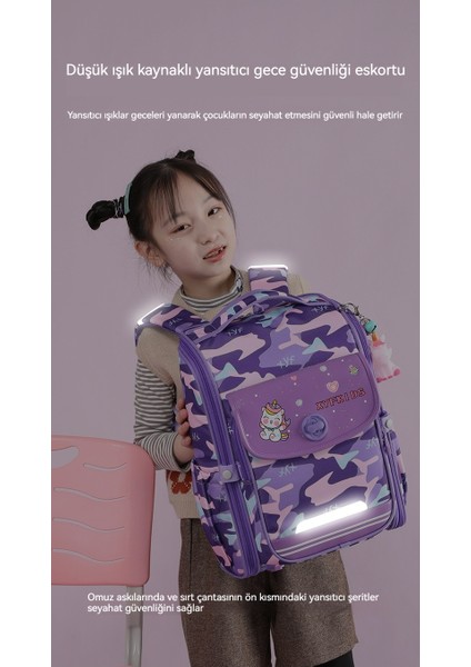 Su Geçirmez Büyük Kapasiteli Öğrenci Okul Çantası, Gece Güvenlik Yansıtıcı (Yurt Dışından) indirimleri
