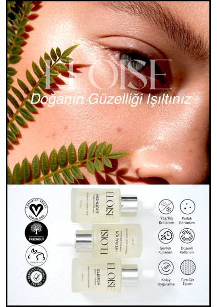 Aydınlatıcı Eşitleyici Arbutin + Azelaik Asit Cilt Bakım Serumu 30 ml fırsatları