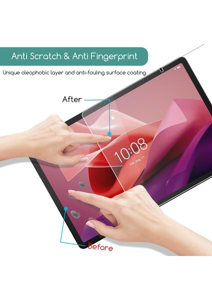Lenovo Idea Tab Pro 2025/YOGA Tab Plus 2025/TAB P12 2023 Uyumlu Temperli Cam Ekran Koruyucu 2 Adet