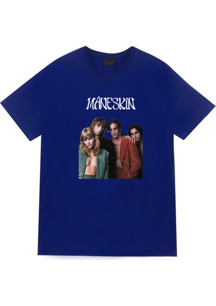 Maneskin Baskılı Unisex %100 Pamuk T-Shirt