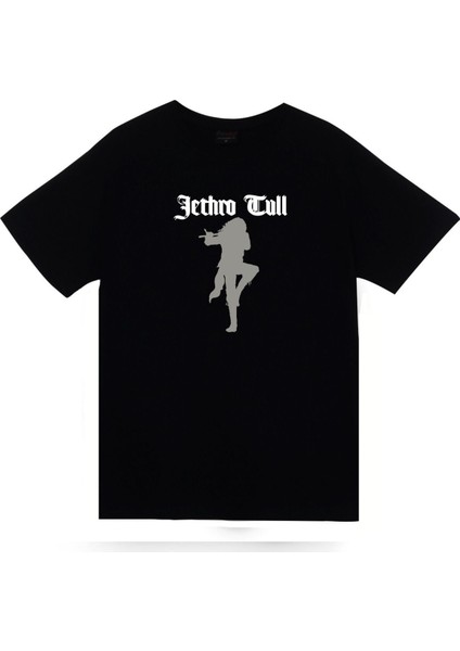 Jethro Tull Baskılı Unisex Siyah %100 Pamuk T-Shirt