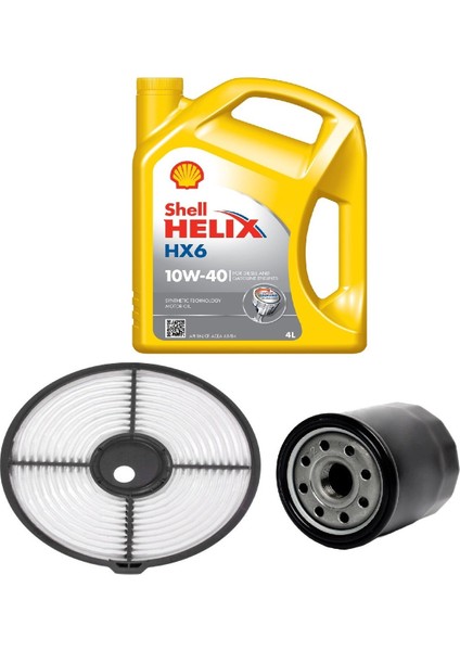 Bakım Seti Toyota Corolla 1.6 Karbüratörlü AE101 Efsane Kasa 1993-1998 + Shell Helıx Hx6 10W40
