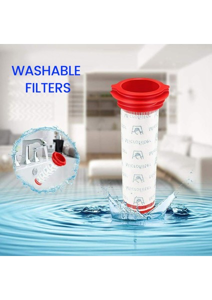 Yıkanabilir Ana Çubuk Filtre + Athlet Kablosuz Elektrikli Süpürge Için Köpük Ek Parçası (Her Birinden 2 Adet) (Yurt Dışından) modelleri