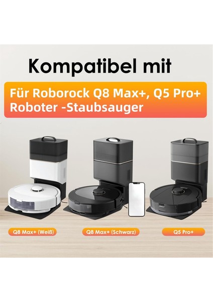 Q8 Max, Max+,q5 Pro, Yedek Parçalar Aksesuarlar Ana Yan Fırça Hepa Filtre Paspas Toz Torbası ile Uyumludur (Yurt Dışından) modelleri