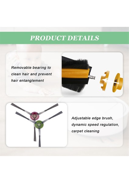 Fırça Filtre Aksesuarları Yedek Parça Seti, T8 N8 Ozmo 950 920 Için Ana Fırçalar (Yurt Dışından) fiyatları