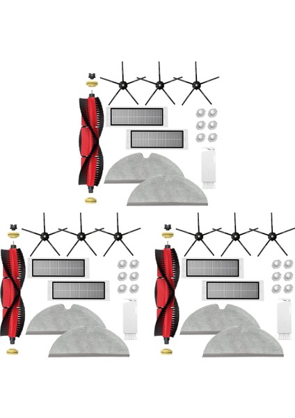 S5 Max S6 Pure Maxv S50 S51 S55 S60 S65 Elektrikli Süpürge Için 3 Set Aksesuar (Yurt Dışından)