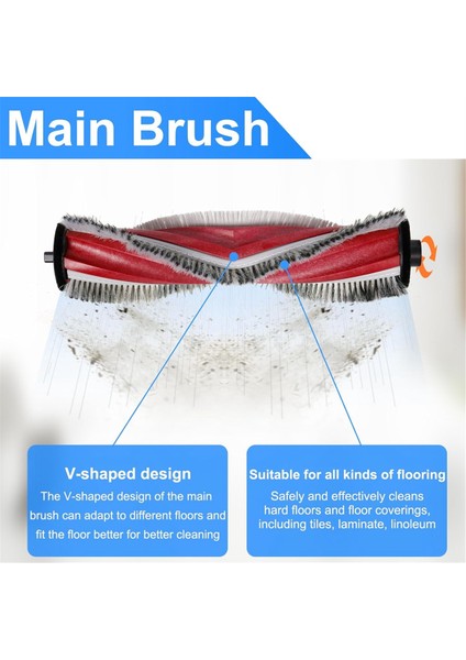 T30 Omni / Pro Robot Süpürge Ana Yan Fırça Hepa Filtre Paspas Bezi Toz Torbaları (Yurt Dışından) fiyatları