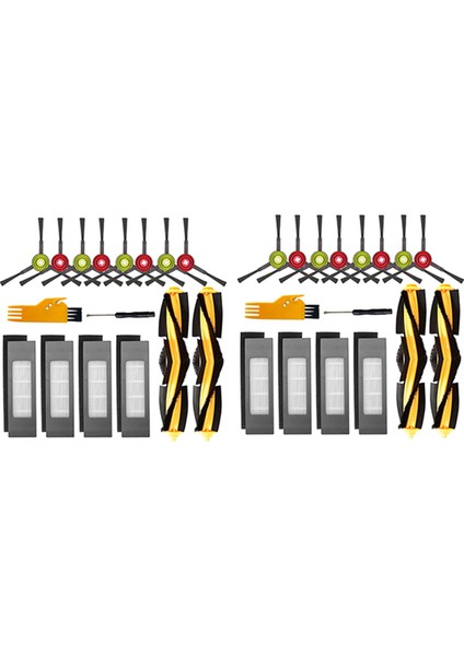Ozmo 920 950 T5 N8 T8 T9 Serisi 2 Hibrit Robotik Elektrikli Süpürge Için 2 Set Yedek Parça (Yurt Dışından)