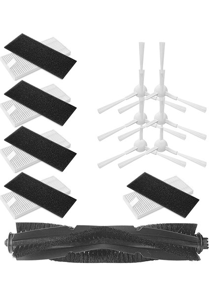 Yedek Parçalar Silindir Fırça Yan Fırçalar Hepa Filtreler Q11 Robot Süpürge Aksesuarları ile Uyumlu (Yurt Dışından)