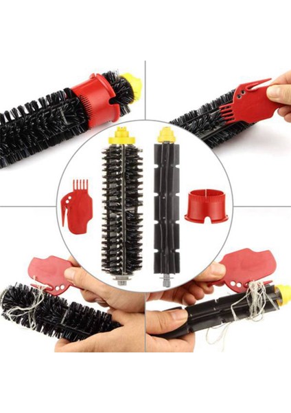 2set Orta Silindir Yan Fırça Hepa Filtresi 600 Serisi 605 606 616 620 650 655 660 676 (Yurt Dışından) modelleri