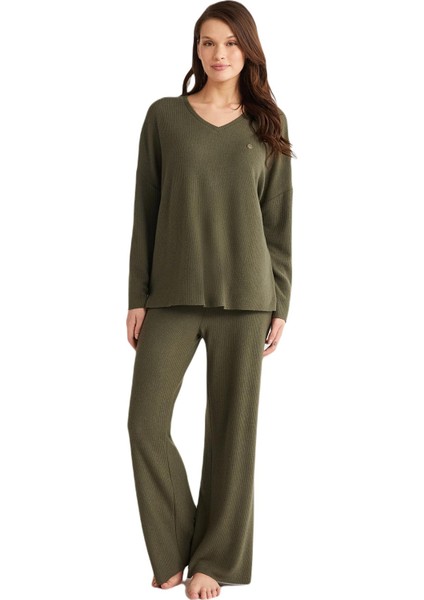 Kadın Yeşil Pijama Takım 9739