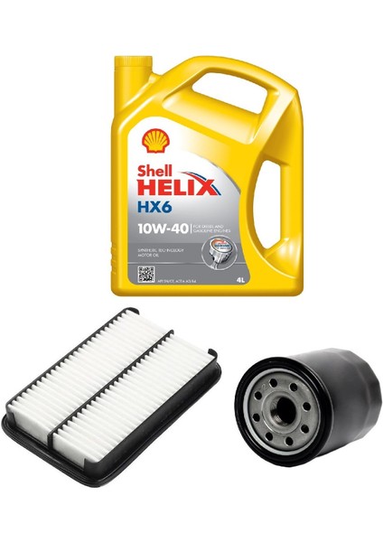 Bakım Seti Toyota Corolla 1.6 Enjeksiyonlu AE101 Efsane Kasa 1993-1998 + Shell Helıx Hx6 10W40