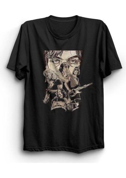 Pink Floyd Baskılı Unisex %100 Pamuk Siyah T-Shirt