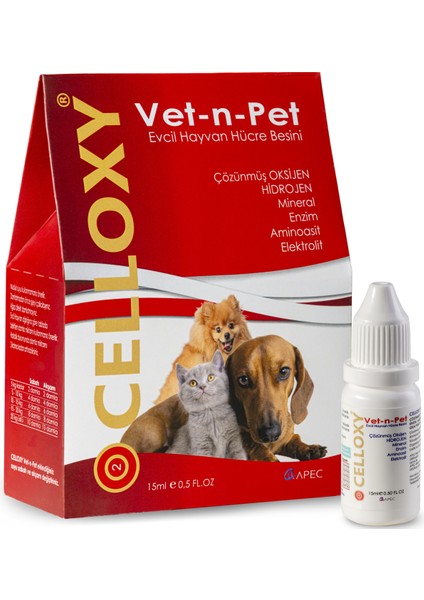 Vet-N-Pet Oksijen Damla 15ml500 Damla