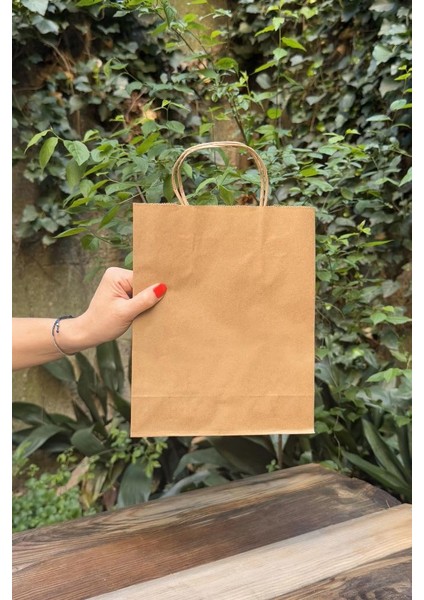 20X10X25CM Kraft Çanta 25 Adet fırsatları
