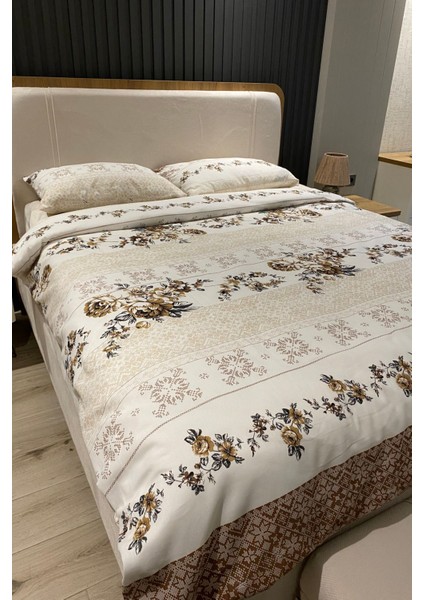 Çift Kişilik Çiçekli Nevresim Seti