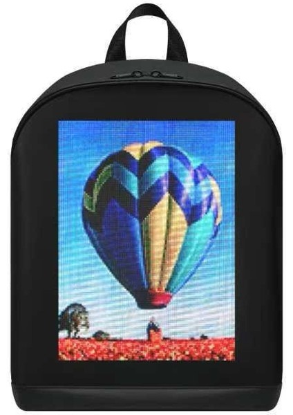 Smart Bag Siyah LED Ekranlı Sırt Çantası, Motorcu Çantası