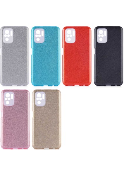 Xiaomi Redmi Note 10S Kılıf Shining Silikon-Gri