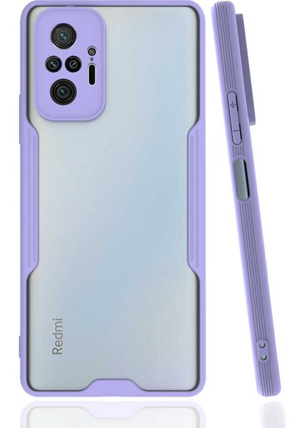 Xiaomi Redmi Note 10 Pro Kılıf Parfe Kapak-Mor