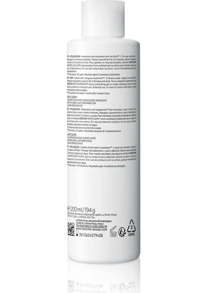 La Roche Posay Kerium Ds Anticaspa Şampuan 200 ml
