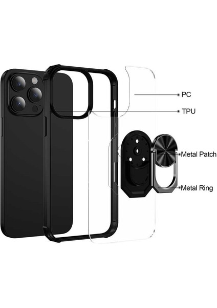 Apple iPhone 14 Pro Kılıf Mola Kapak-Siyah