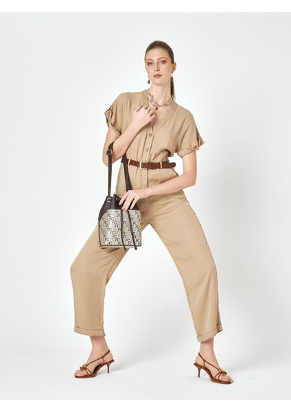 Altın Büzgülü Çanta 05PO25Y2007TRAL Yalt fiyatları