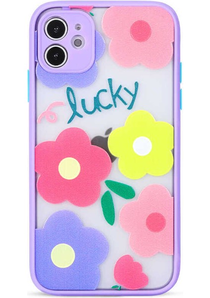 Apple iPhone 12 Uyumlu Fily Kapak-Lila