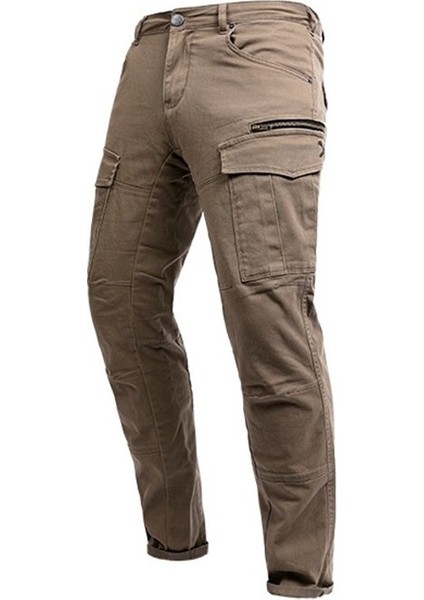 Unisex Bej Jeans Motosiklet Pantolonu John Doe Kevlar JDC5004