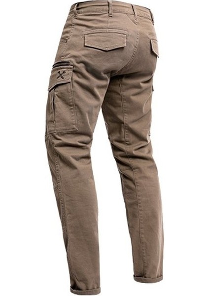 Unisex Bej Jeans Motosiklet Pantolonu John Doe Kevlar JDC5004