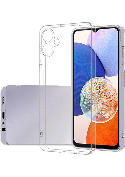 Samsung Galaxy A06 Kılıf Tqr Süper Silikon Kapak-Şeffaf