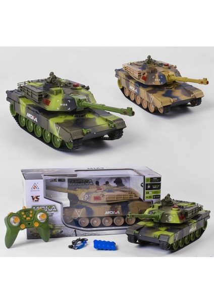 Oyuncak Uzaktan Kumandalı Tank Sesli Işıklı Şarjlı Full Fonksiyon 33 cm