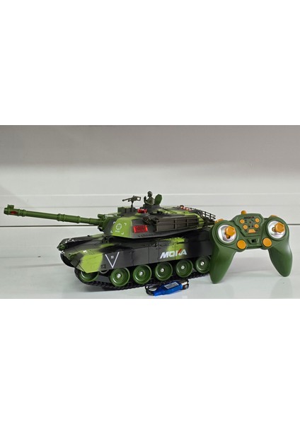 Oyuncak Uzaktan Kumandalı Tank Sesli Işıklı Şarjlı Full Fonksiyon 33 cm modelleri