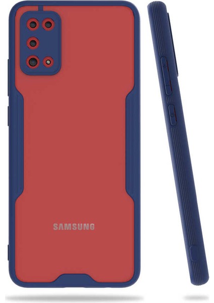 Samsung Galaxy A02S Kılıf Tqr Parfe Kapak-Lacivert