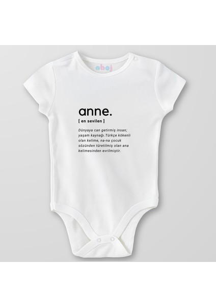 Organik Pamuk Anne En Sevilen Bebek Body Çıtçıtlı Zıbın Badi Kısa Kol