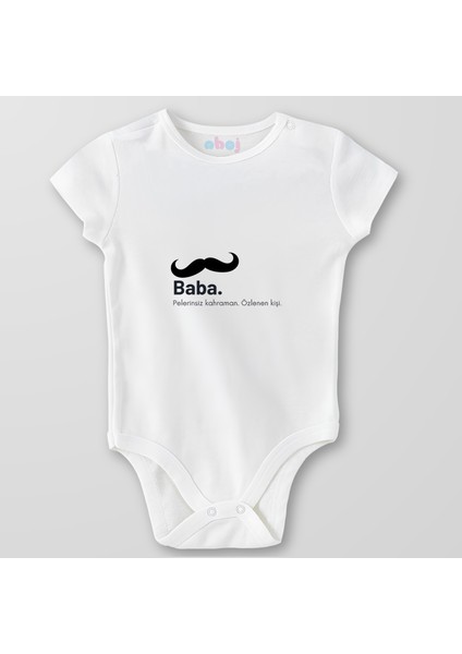 Organik Pamuk Baba Pelerinsiz Kahraman Bebek Body Çıtçıtlı Zıbın Badi Kısa Kol