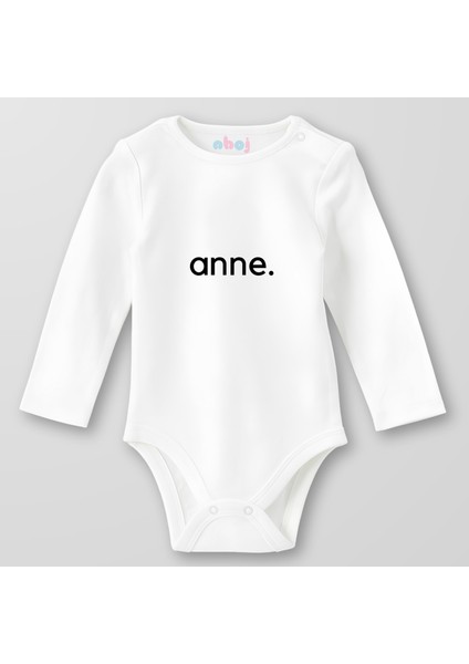 Organik Pamuk Anne.. Bebek Body Çıtçıtlı Zıbın Badi Uzun Kol