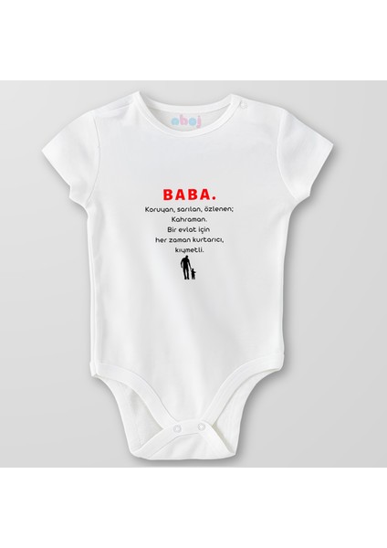 Organik Pamuk Baba Koruyan, Sarılan, Özlenen Bebek Body Çıtçıtlı Zıbın Badi Kısa Kol