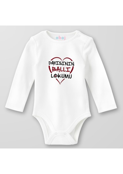 Organik Pamuk Dayısının Ballı Lokumu Bebek Body Çıtçıtlı Zıbın Badi Uzun Kol