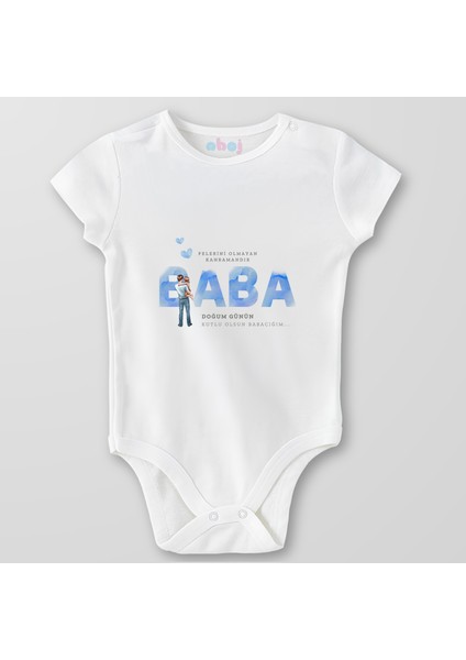 Organik Pamuk Pelerini Olmayan Babadır Baba Bebek Body Çıtçıtlı Zıbın Badi Kısa Kol