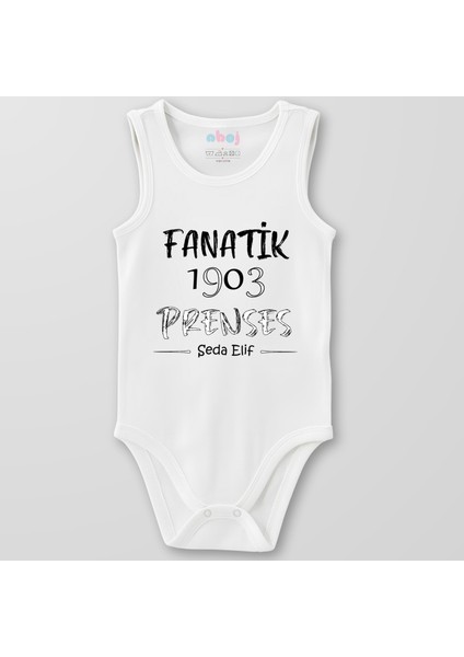 Organik Pamuk Fanatik 1903 Prenses Bebek Body Çıtçıtlı Zıbın Badi Kolsuz