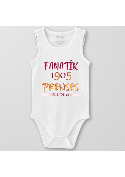 Organik Pamuk Fanatik 1905 Prenses Bebek Body Çıtçıtlı Zıbın Badi Kolsuz