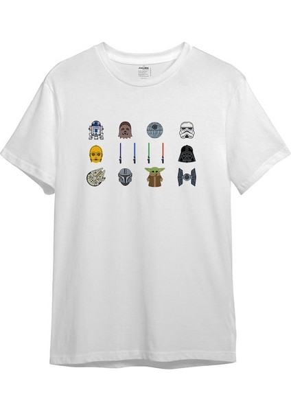 star Wars Icons Tişört - Beyaz
