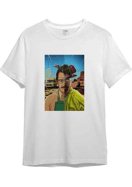 Walter White / Heisenberg Tişört - Beyaz