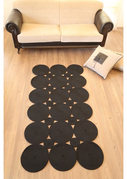 Siyah Jüt Halı Kilim modelleri