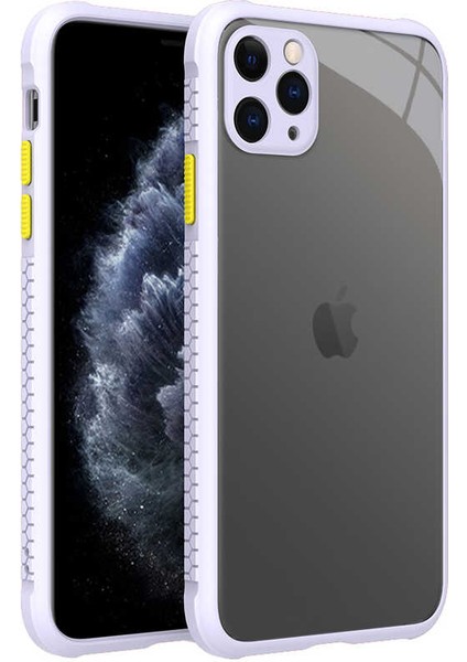 Apple iPhone 11 Pro Max Kılıf ​​Kaff Kapak-Mor
